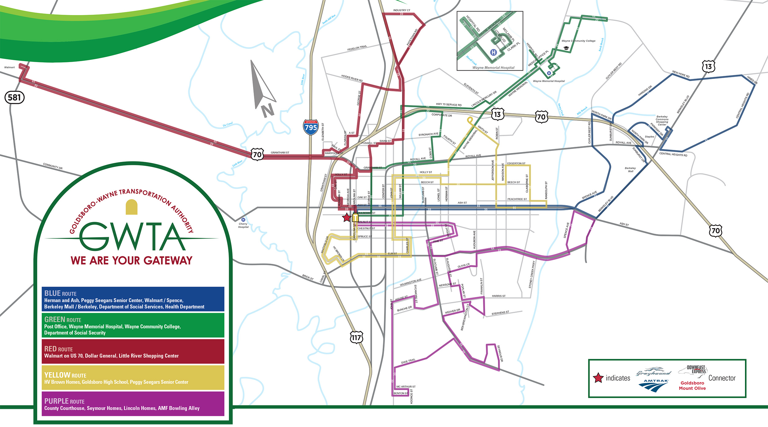 GWTA System Map